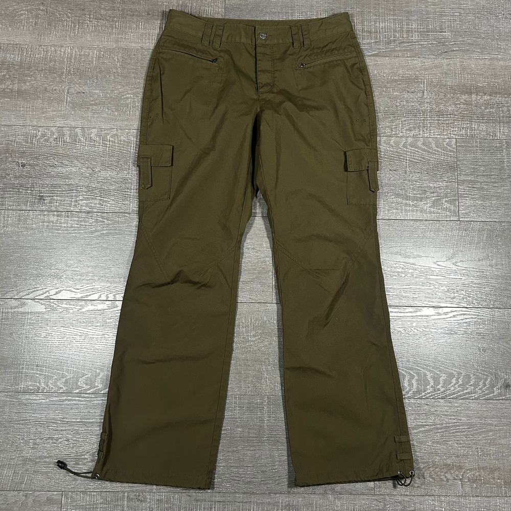 Columbia Titanium Womens Cargo Pants Olive Green Size 12 Hiking Utility TL8263